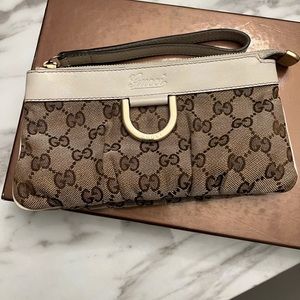 Vintage Gucci Monogram wristlet